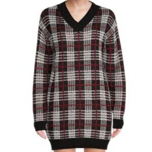 Plaid Sweater Dress